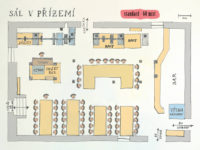 MM - Sál v přízemí - standard 60 míst
